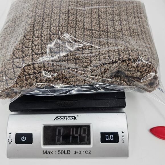 Jacqueline Ferrar 80's tan brown crocheted shoulder bag boho bohemian minimalist - Picture 12 of 12